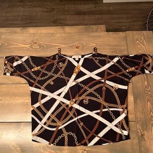 Michael by Michael Kors Printed Blouse In XS